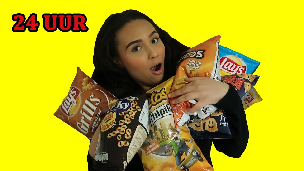 24 UUR ALLEEN MAAR CHIPS ETEN!