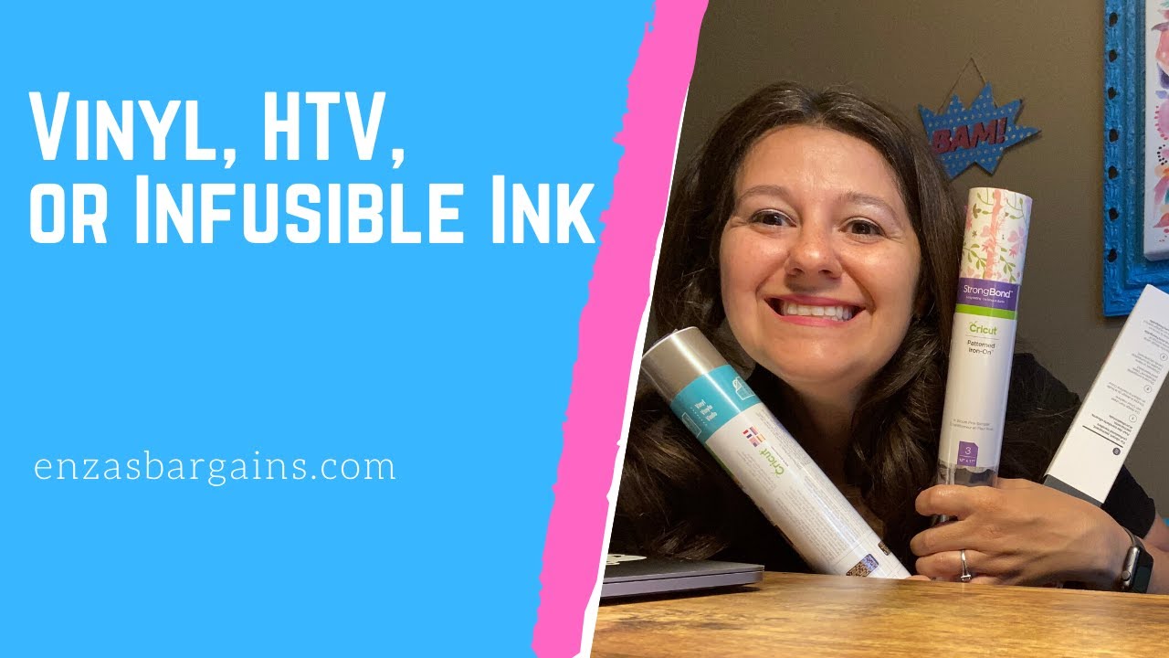 What is the difference between Vinyl, Heat Transfer Vinyl, and Infusible Ink
