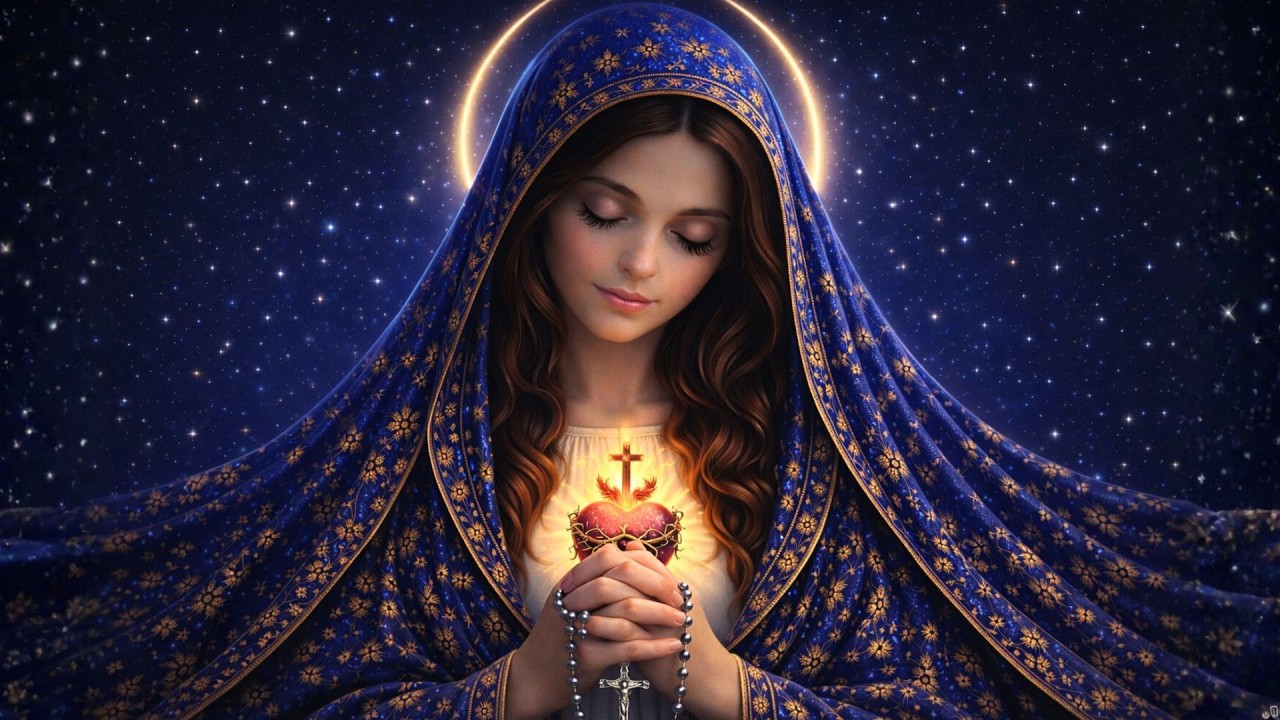 Night Prayer with Mary | Live Calm & Sacred Stillness