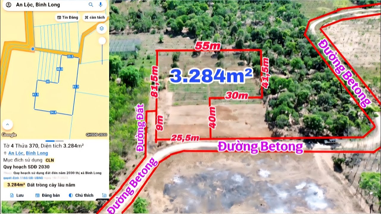 (71) 590TR | Đất sào phường An Lộc cách đường nhựa 300m Lên được thổ cư LH 0867251968 @bdsbinhphuoc