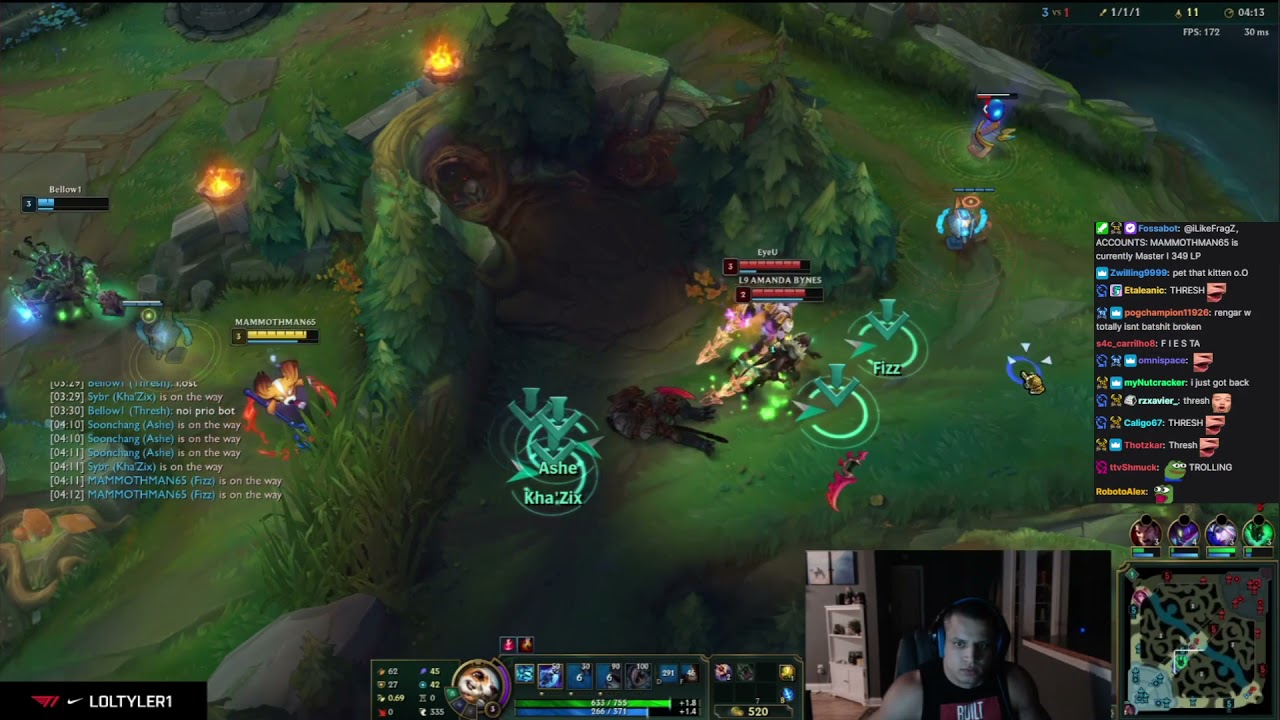 When Thresh save Tyler1 game