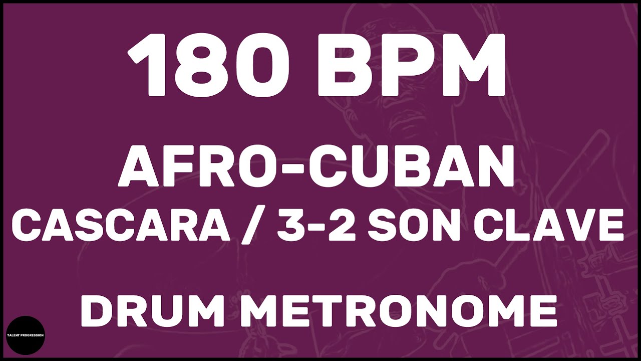 Afro-Cuban Cascara 3-2 Son Clave | метроном | 180 BPM
