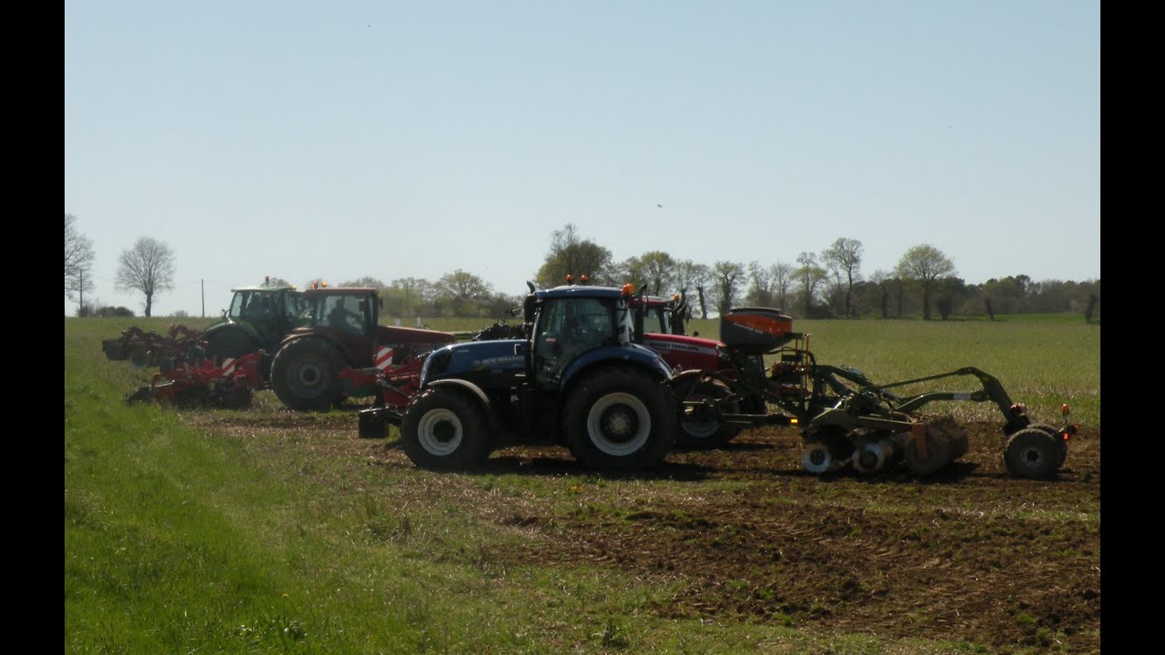 FD CUMA MORBIHAN - Démonstration déchaumeurs à disques indépendants Pleucadeuc avril 2015
