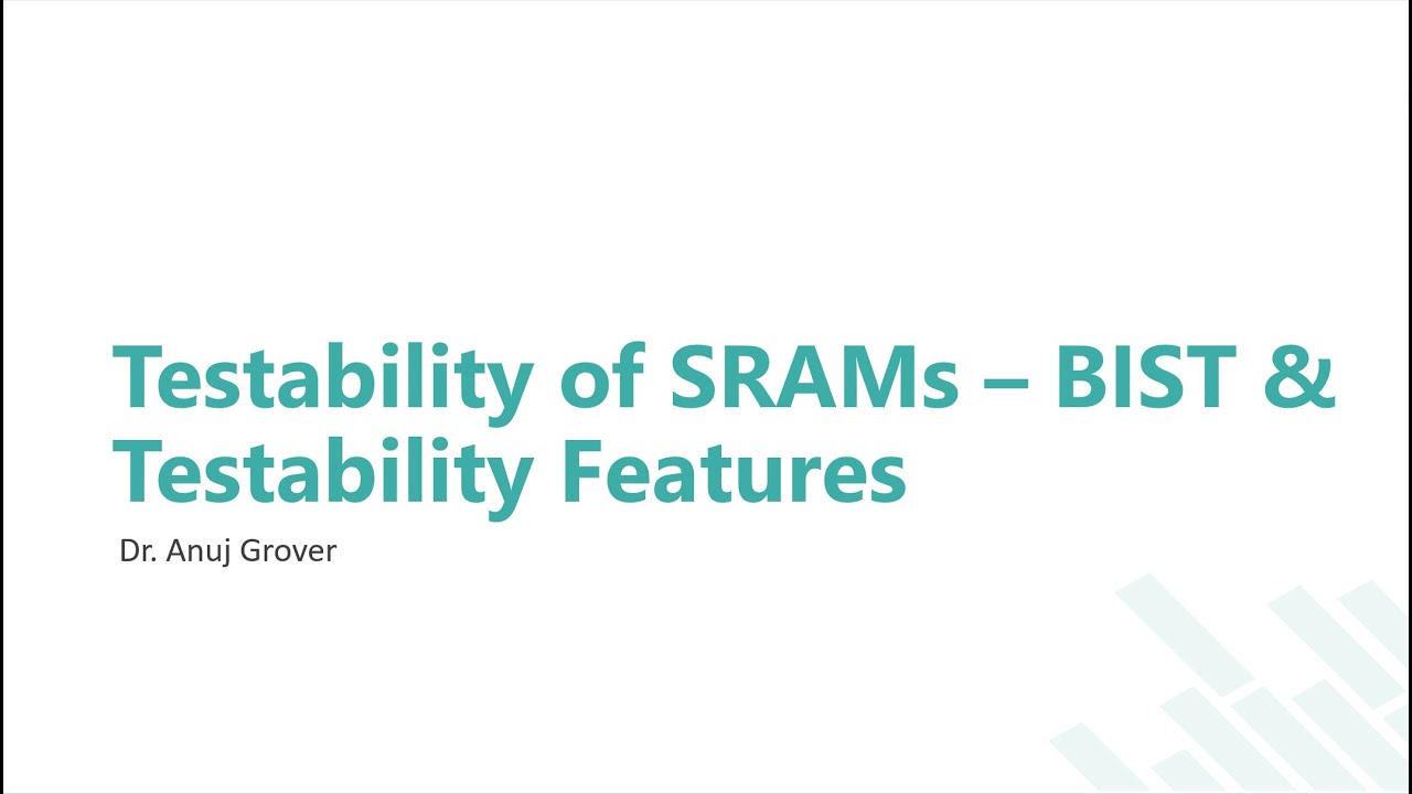 Testability of SRAMs - BIST