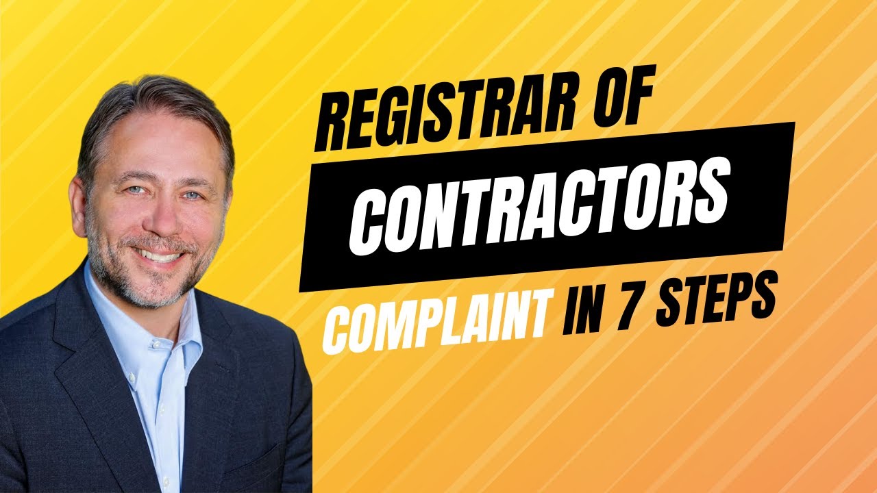 Registrar of Contractors (ROC) Complaint - Arizona Lawyer Explains