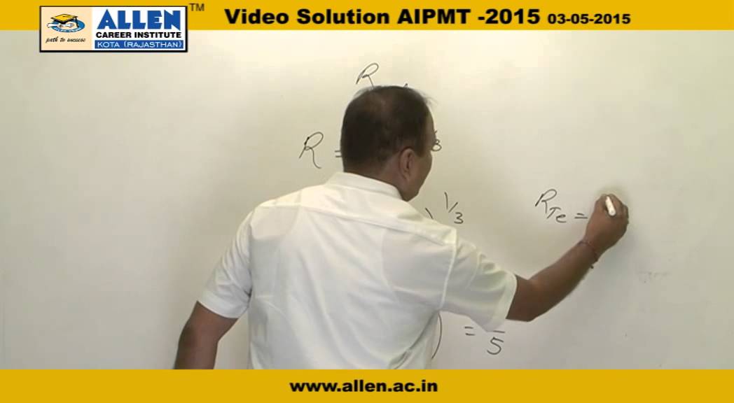 AIPMT 2015 video solutions &ndash; Physics Q. No. 139,140,141,142 &ndash; AIPMT 2015 Q&A BY ALLEN