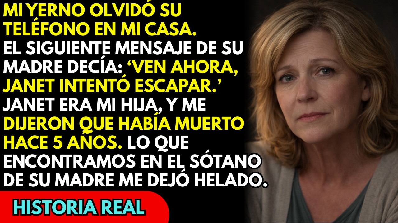 Mi yerno olvidó su móvil en mi casa… entonces llegó un mensaje de su madre: ‘Ven ahora, Janet’