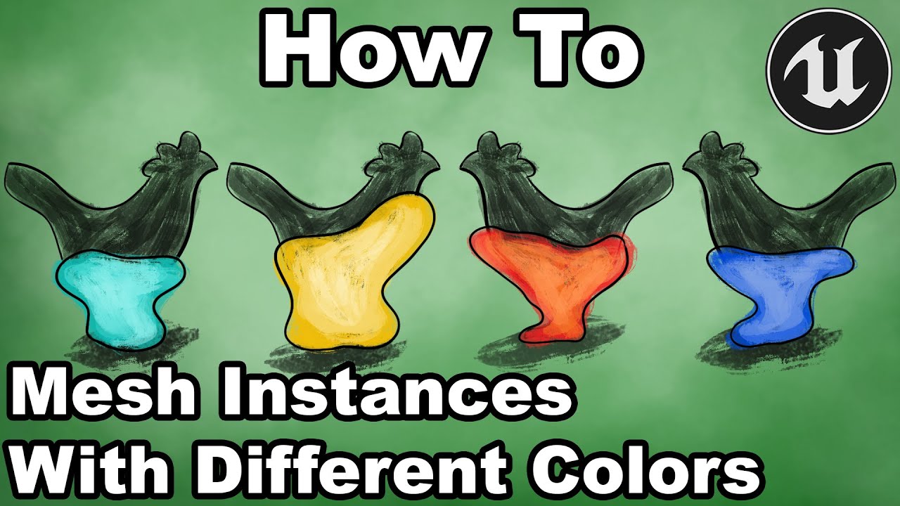 UE4 BP 1 - How To Set Material Parameters On Instanced Mesh Components - Unreal Engine Tutorial