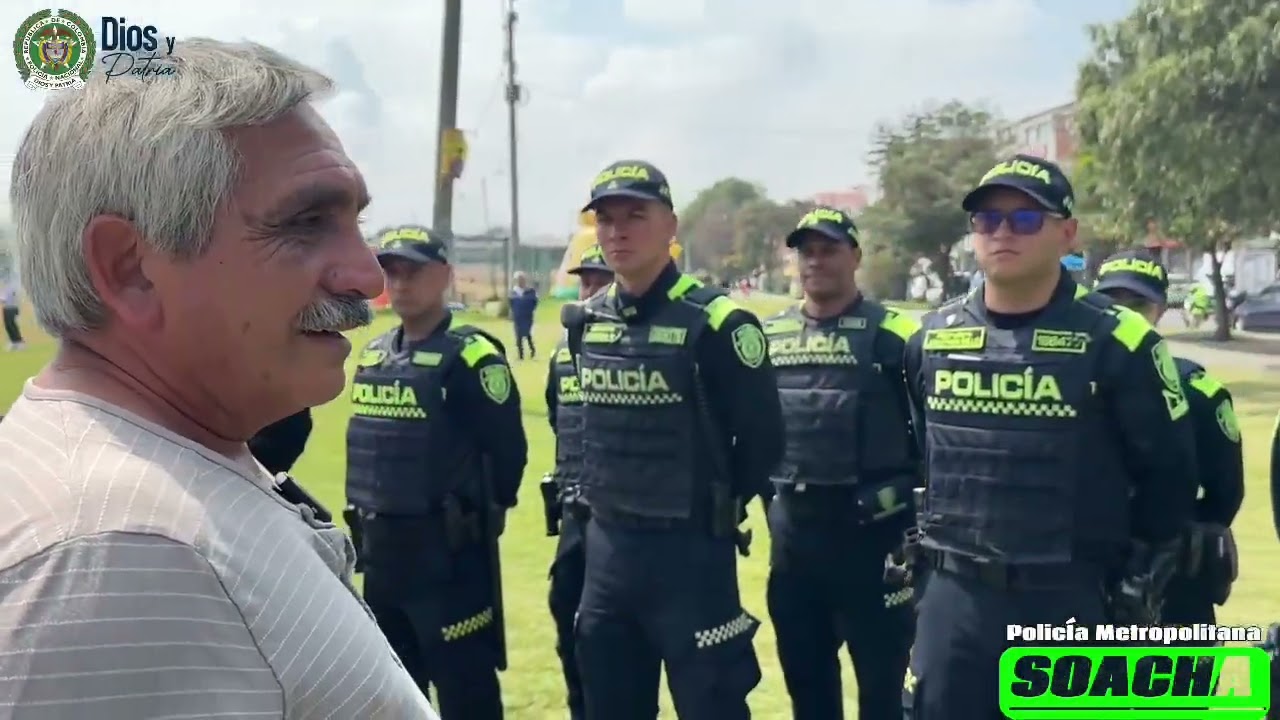 La Policía de Soacha brinda acompañamiento a los buses de transporte público del municipio
