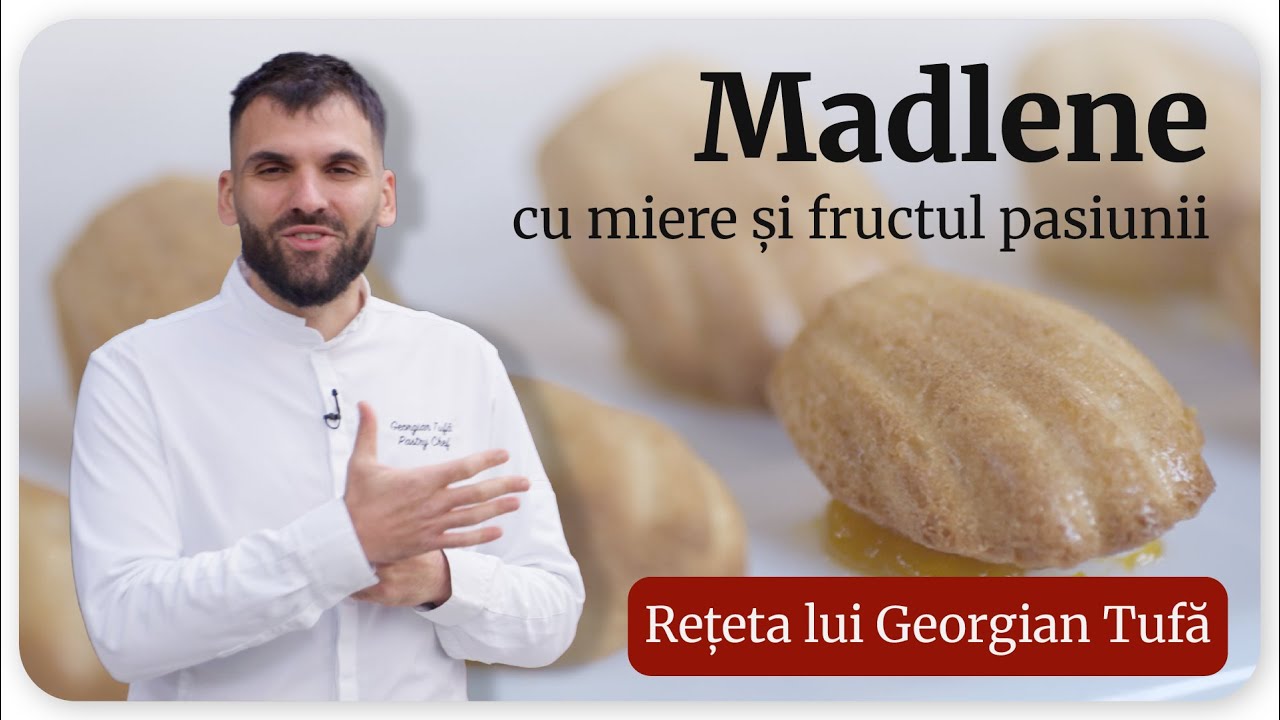 Madlene cu miere și fructul pasiunii
