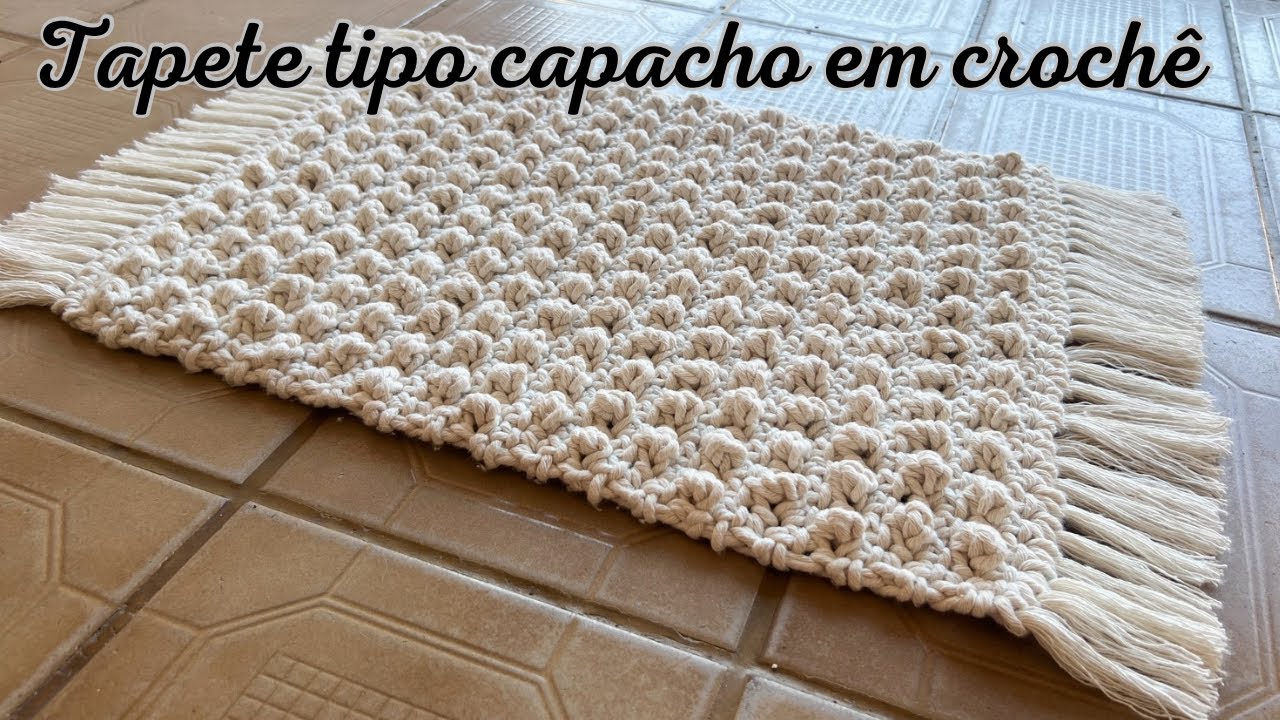 Tapete tipo capacho em crochê | Bya Ferreira