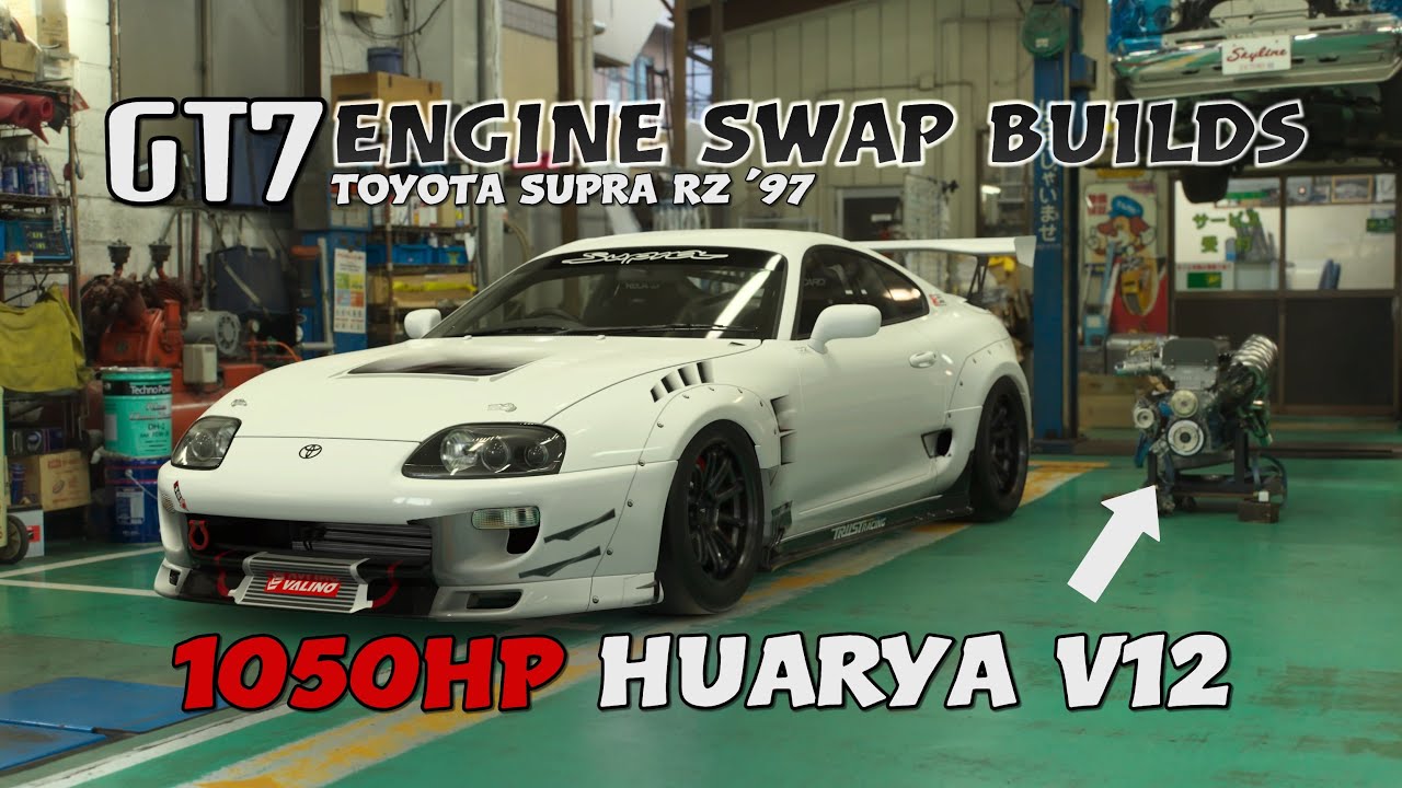 GT7 Builds: Toyota Supra RZ &rsquo;97 with Pagani AMG Huayra Engine Swap | Update 1.63