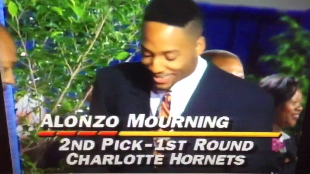 1992 NBA Draft - Alonzo Mourning - 2nd Pick