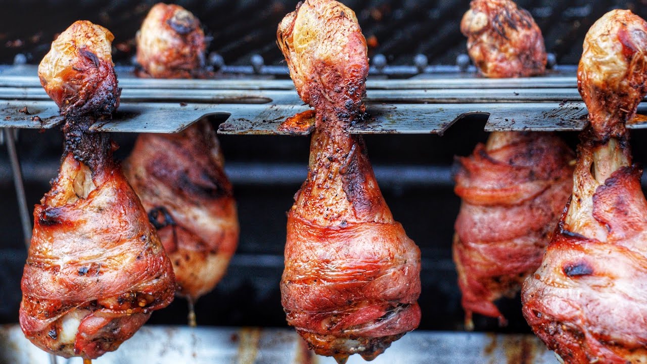 HONIG BACON CHICKEN DRUMSTICKS - deutsches Grill- und BBQ-Rezept - 0815BBQ