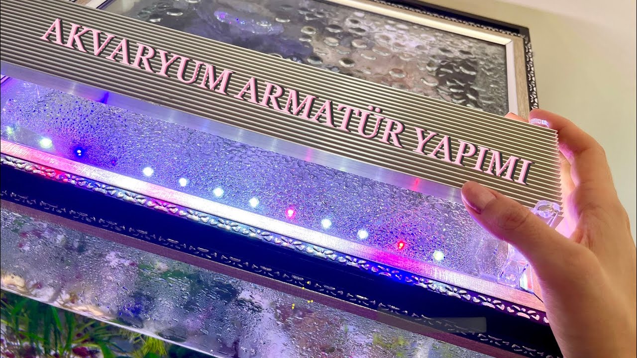 DIY Bitkili Akvaryum Power Led Armatür Aydınlatma Yapımı / Power Led Seri Bağlama / 1W 350mA