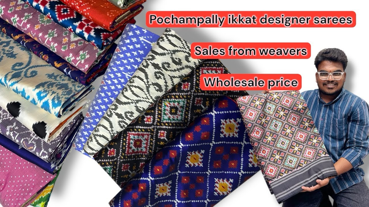 Pochampally ikkat special design sarees #directweavers #wholesaleprice #pochampallyikkatsilksarees