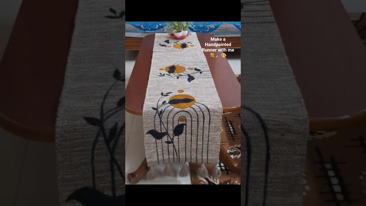Table Runner Painting Design | 