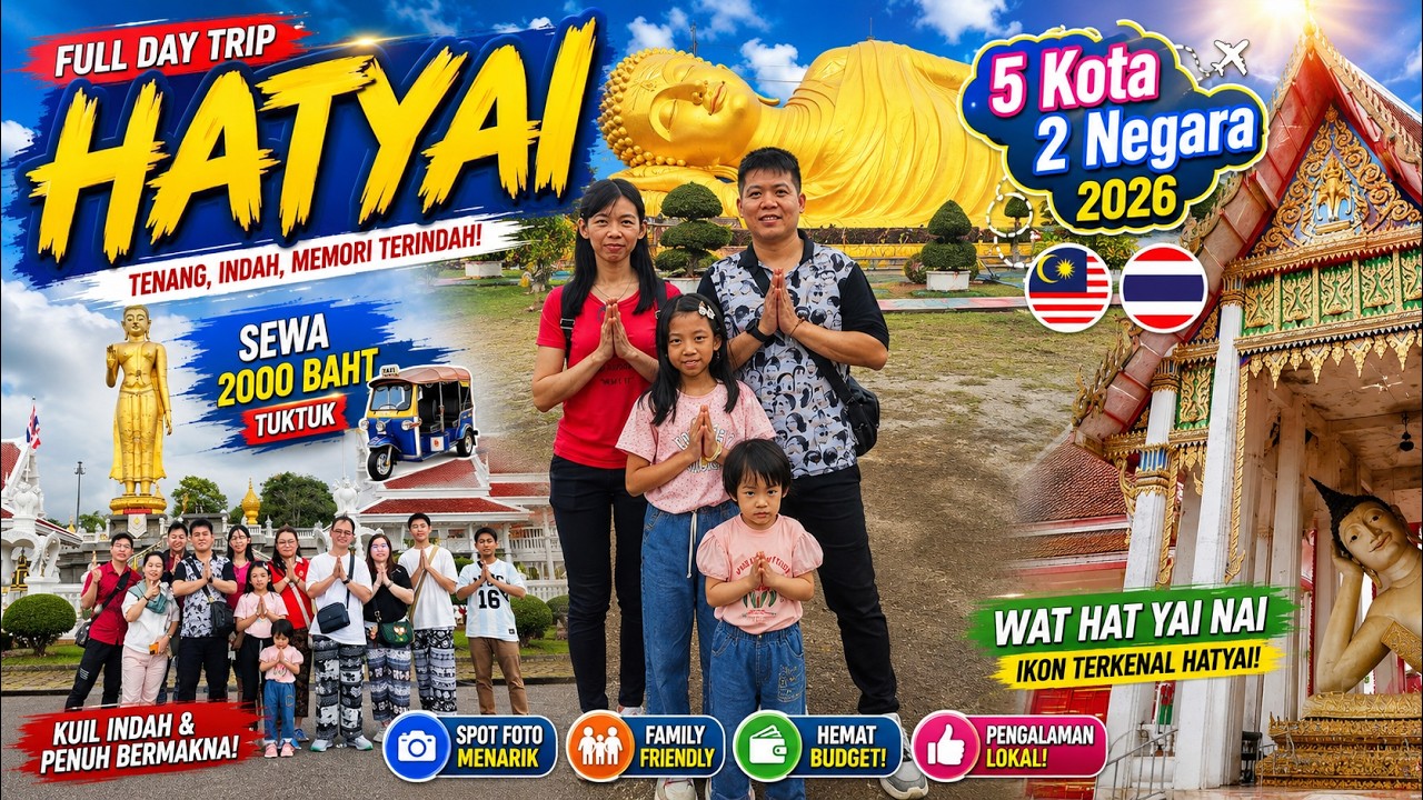 Sewa Tuk-Tuk Fullday Trip Hatyai (Wat Hat Yai Nai, Khok Piew, Laem pho) trip 2026, Day 6