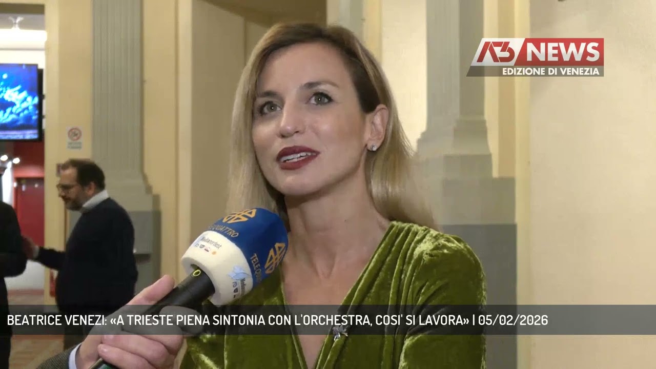 BEATRICE VENEZI: «A TRIESTE PIENA SINTONIA CON L'ORCHESTRA, COSI' SI LAVORA» | 05/02/2026