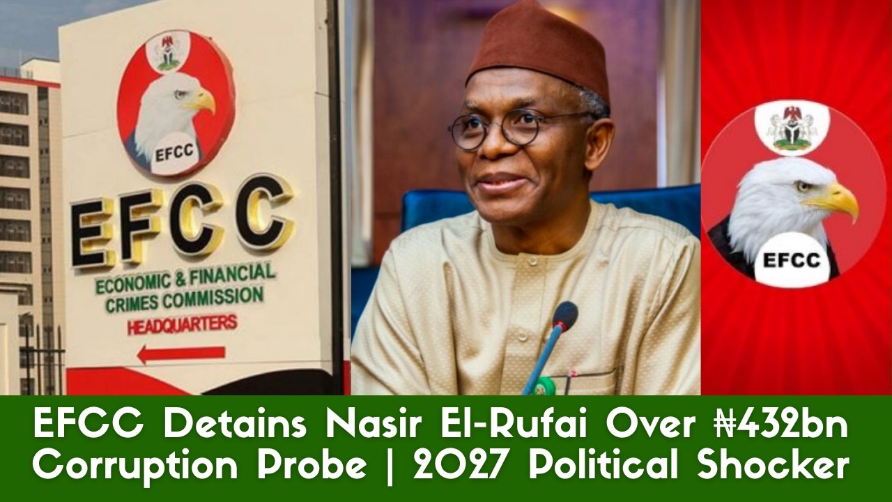 EFCC Detains Nasir El-Rufai Over ₦432bn Corruption Probe | 2027 Political Shocker