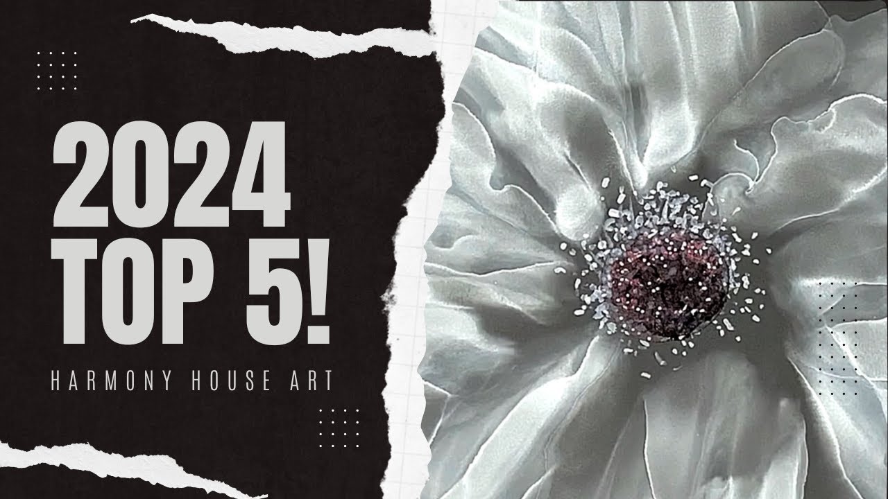 TOP 5 FLUID ART VIDEOS OF 2024! (YEAR TO DATE) HARMONY HOUSE ART