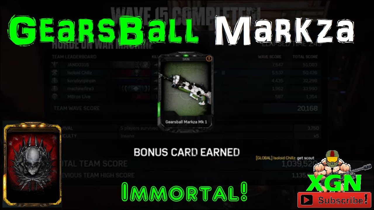 Gears of War 4 how to unlock Gearsball Markza, Immortal Trackerball Horde gameplay!