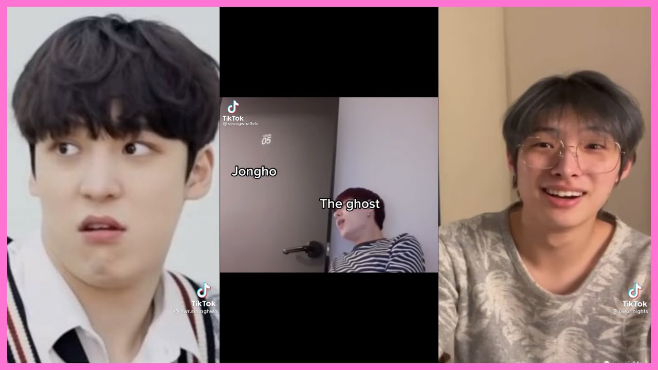 ATEEZ TikToks bc the American air turned Park Seonghwa into Sean Park