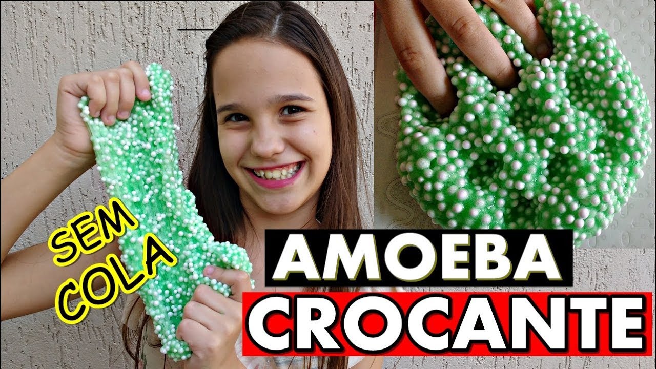 DIY COMO FAZER AMOEBA CROCANTE SEM COLA -  LIVIA STURNIK