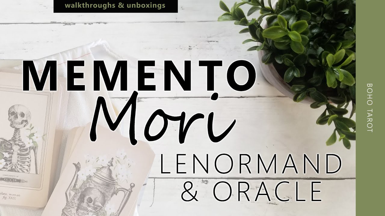 Memento Mori Lenormand & Oracle Deck (flip-through & first impressions)