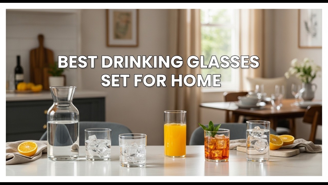Best Drinking Glasses Set for home | Guide to Selecting the Perfect Drinking Glasses for Your Home