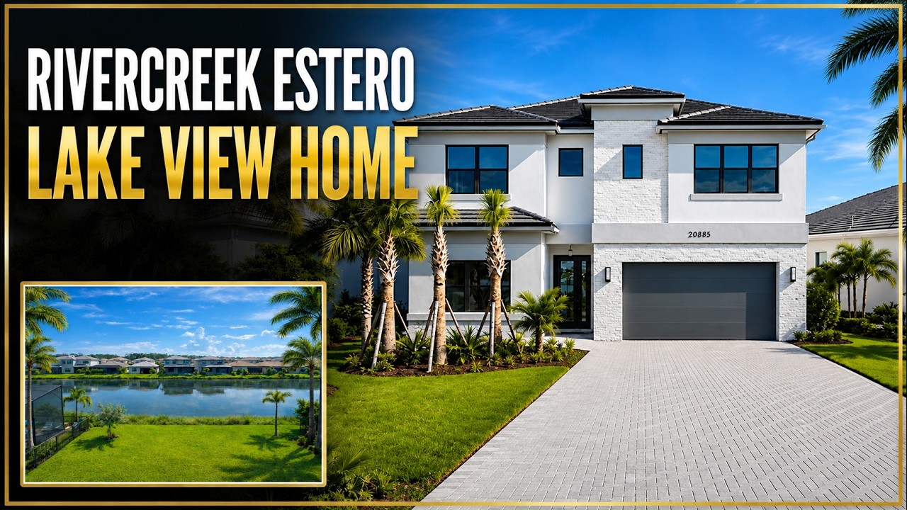 RiverCreek Estero Lake View Home | 2024 4+Den Move-In Ready
