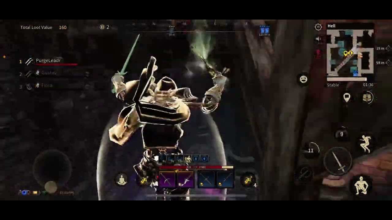 Abyss of Dungeons PvP rogue vs barb 