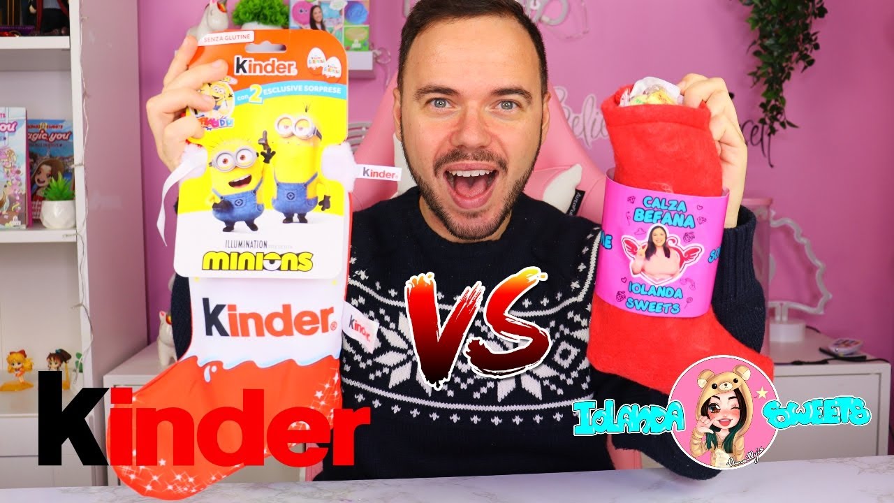 CALZA BEFANA KINDER VS CALZA IOLANDA SWEETS