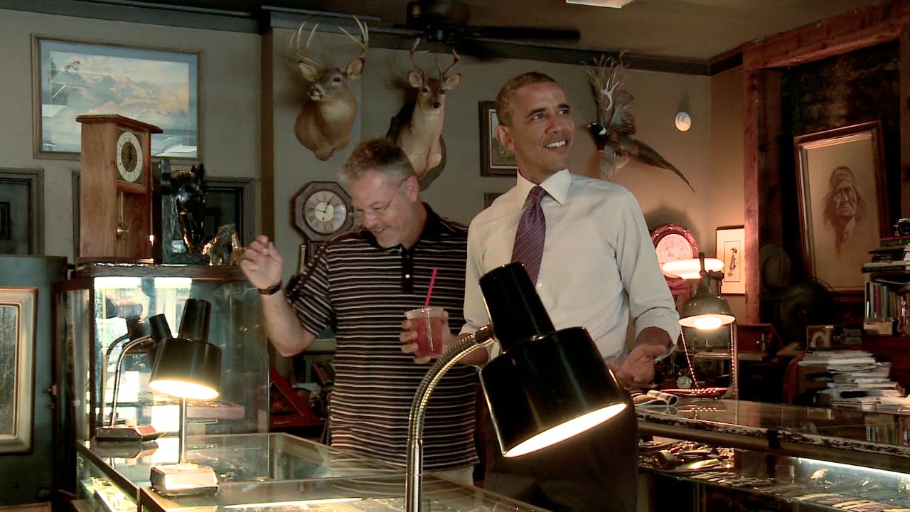 Raw Video: The President visits Main Street in Parkville, MO