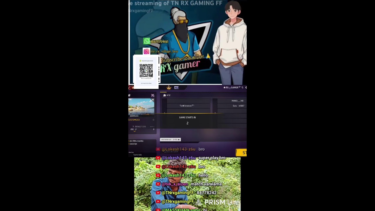 Live streaming of TN RX GAMING FF