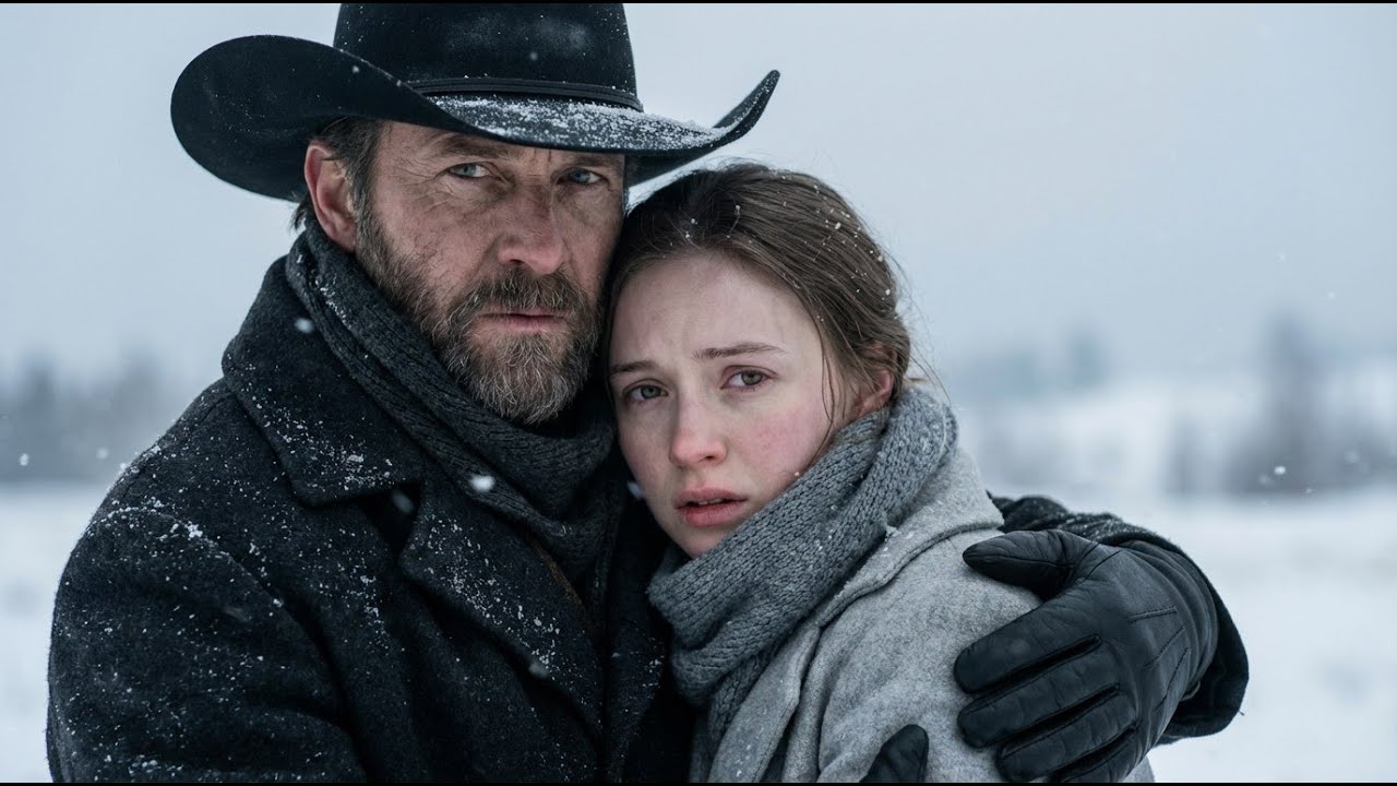 La novia por correo llegó a la nieve… el vaquero susurró: “Bienvenida a casa”