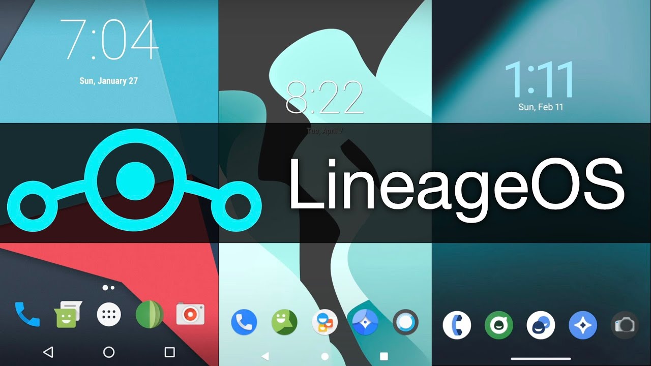 Android LineageOS UI Evolution (14.1 - 22)