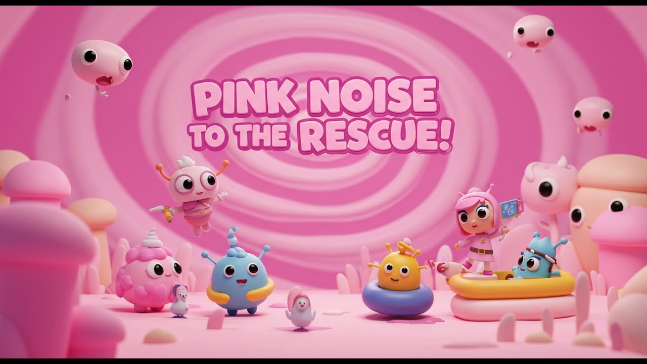 Pink noise for sensory kids|Pink Noise for Peaceful Little Heroes|Pink Noise Power:The Secret Sound