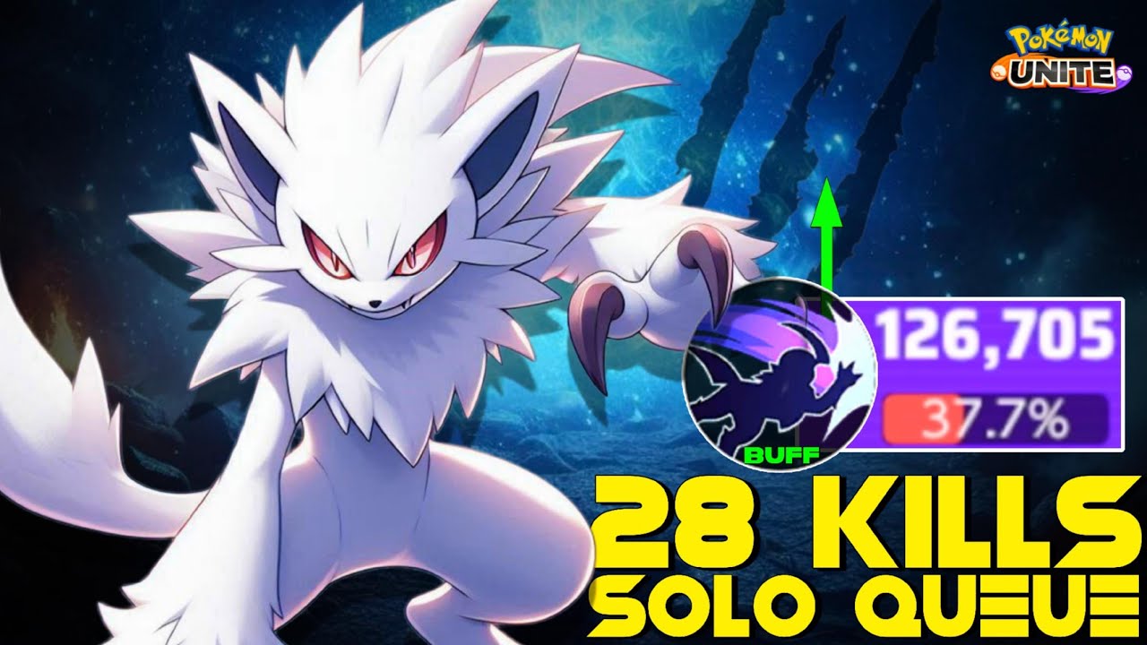 28 KILLS !!! ABSOL LOOKS INSANELY BROKEN WITH THIS ONE SHOT SOLO Q BUILD 😲 | POKEMON UNITE