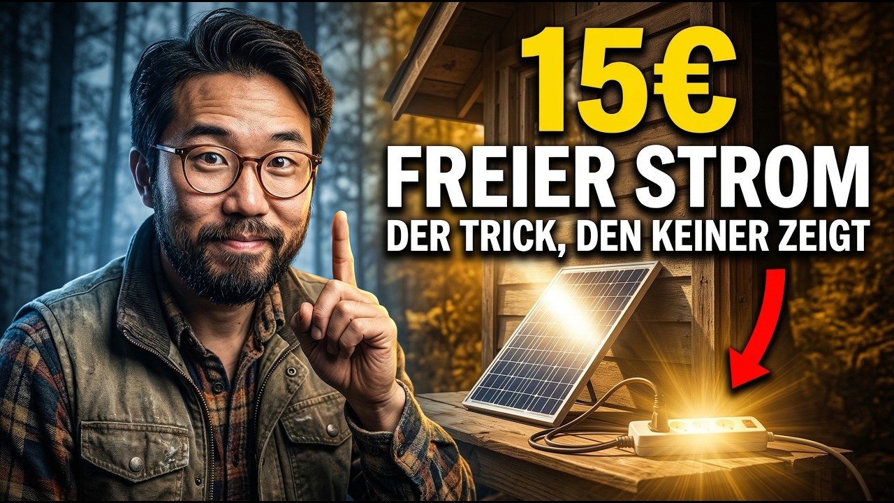 ⚡ Kostenloser Strom f&uuml;r 15&euro; &mdash; Der Off-Grid-Trick, &uuml;ber den niemand spricht