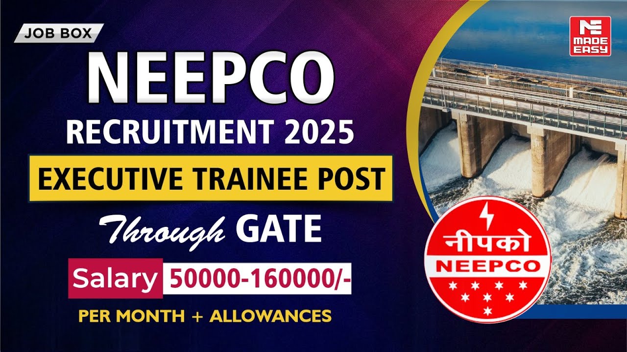 Открыт набор в NEEPCO 2025! | Вакансия стажера-руководителя через GATE | Зарплата + бонусы
