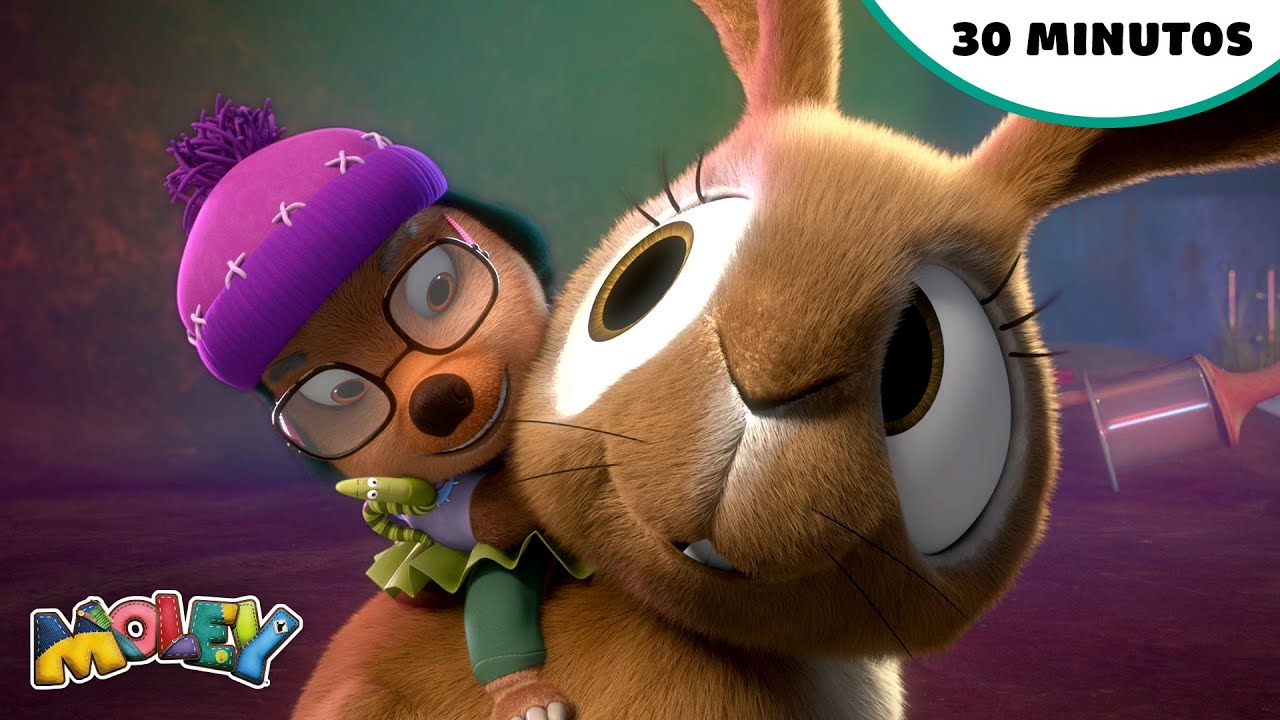 🐰 As aventuras de Moley e seus amigos na natureza e na vida selvagem! 🐾 | Animais divertidos | Moley