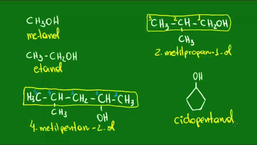 Álcoois e nomenclatura - Química Orgânica - Química