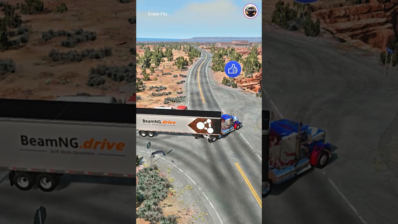 Realistic Highway Car Crashes🚗💥 