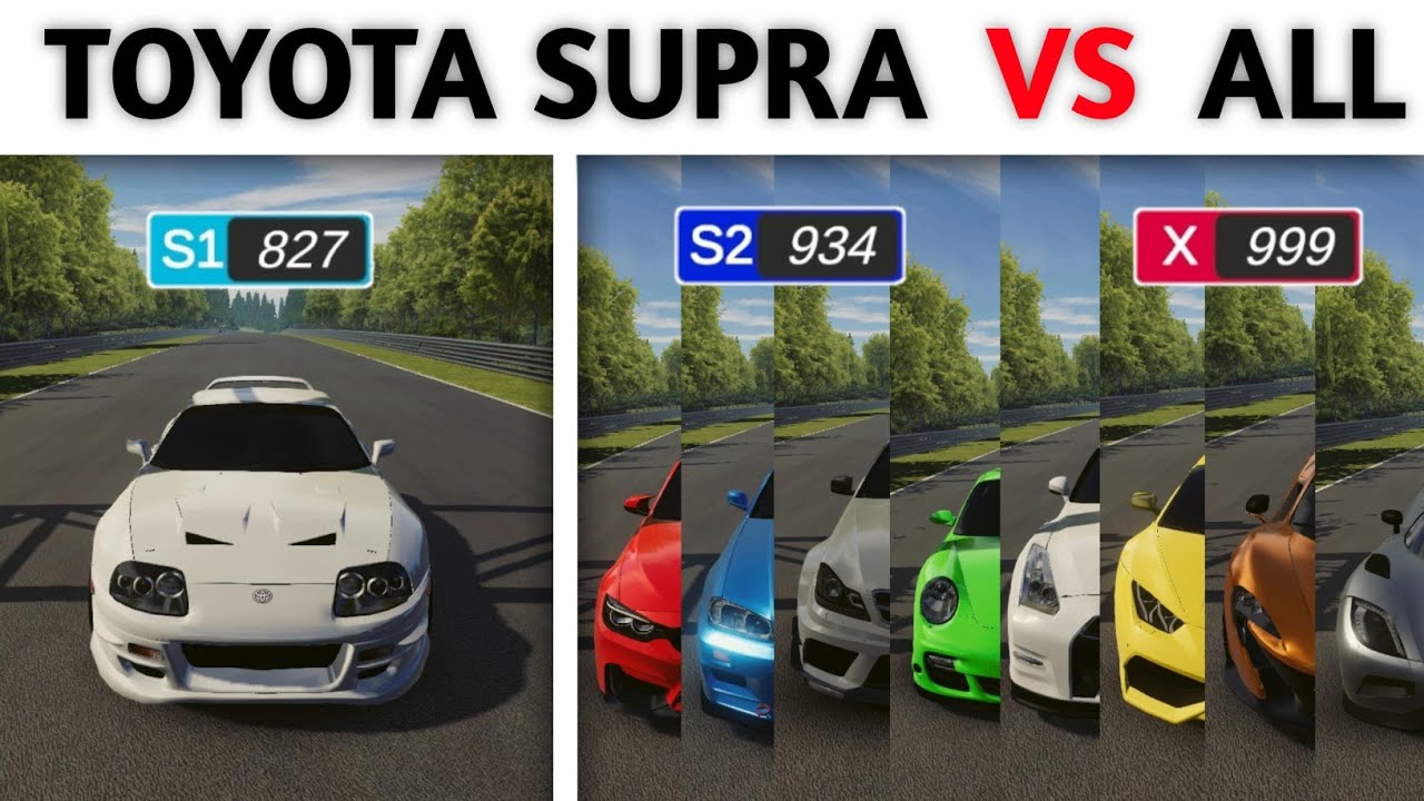 Toyota Supra VS ALL TUNED cars | Drag Race | Apex Racing