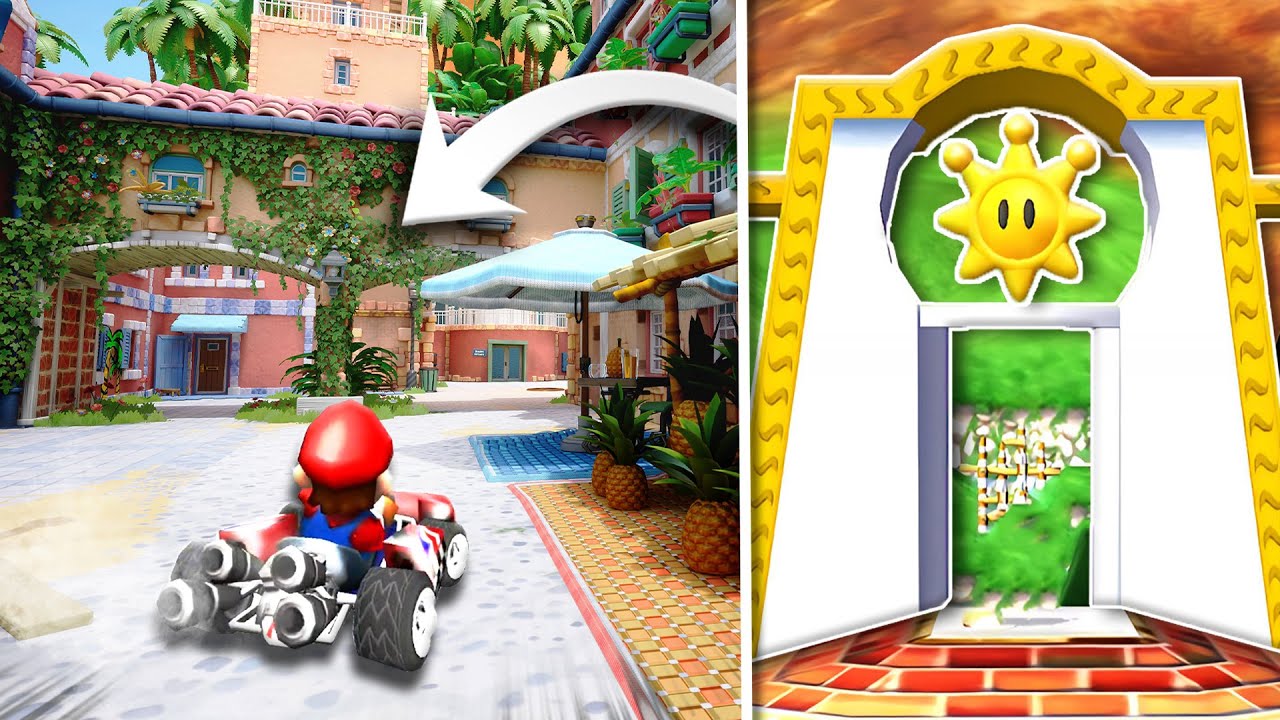Super Mario Sunshine STAGES NOW INTO Mario Kart Wii