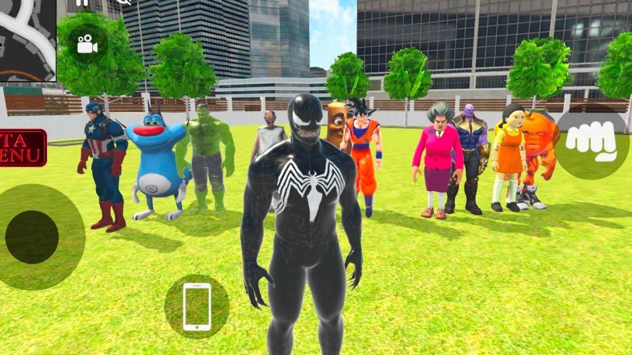 🥰Venum vs Hulk 🤪Dorimon & Scary Teacher Squid Goku Oggy Granny 🥰Modified Police Car🐠 13