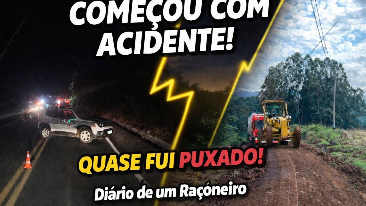 Começou com Acidente e Quase Precisei Ser Puxado! 😳🚛