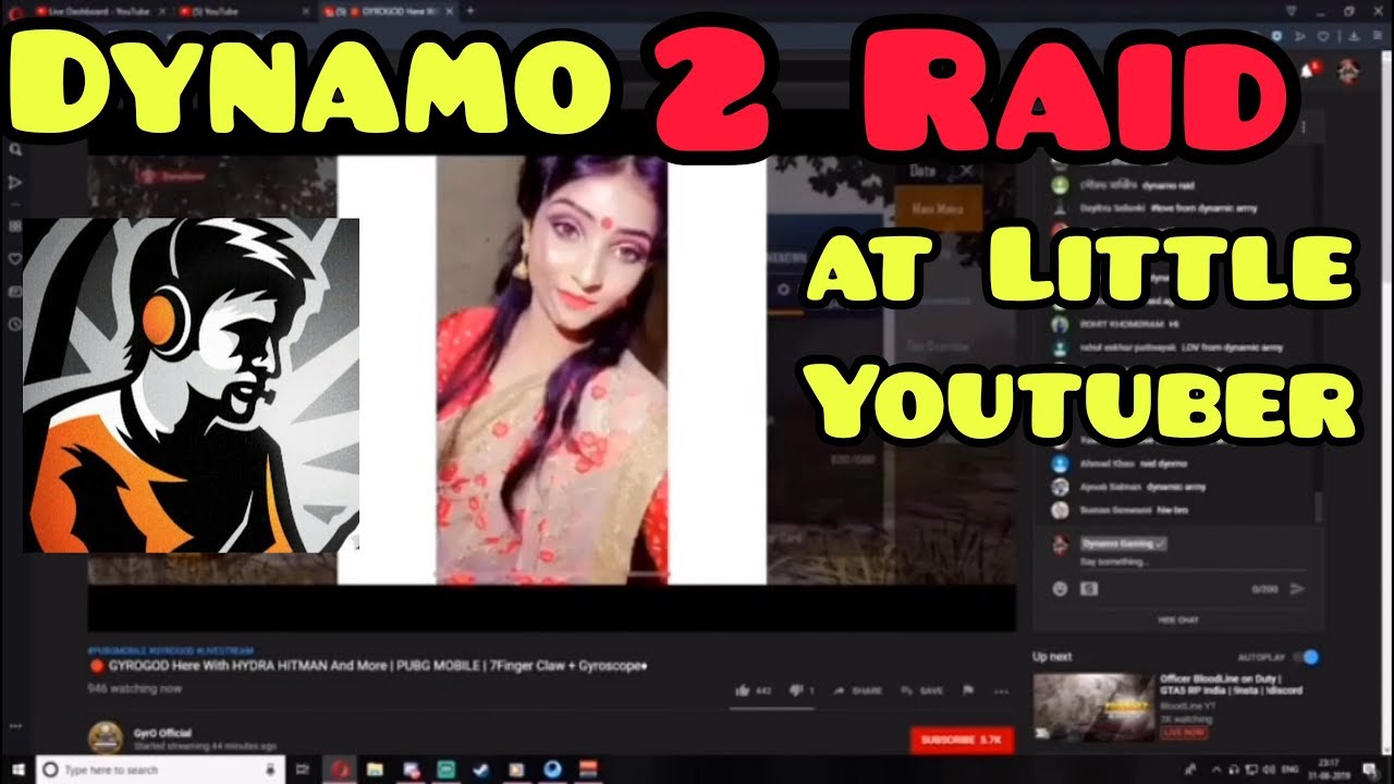 Dynamo Gaming raid at 2 little youtuber