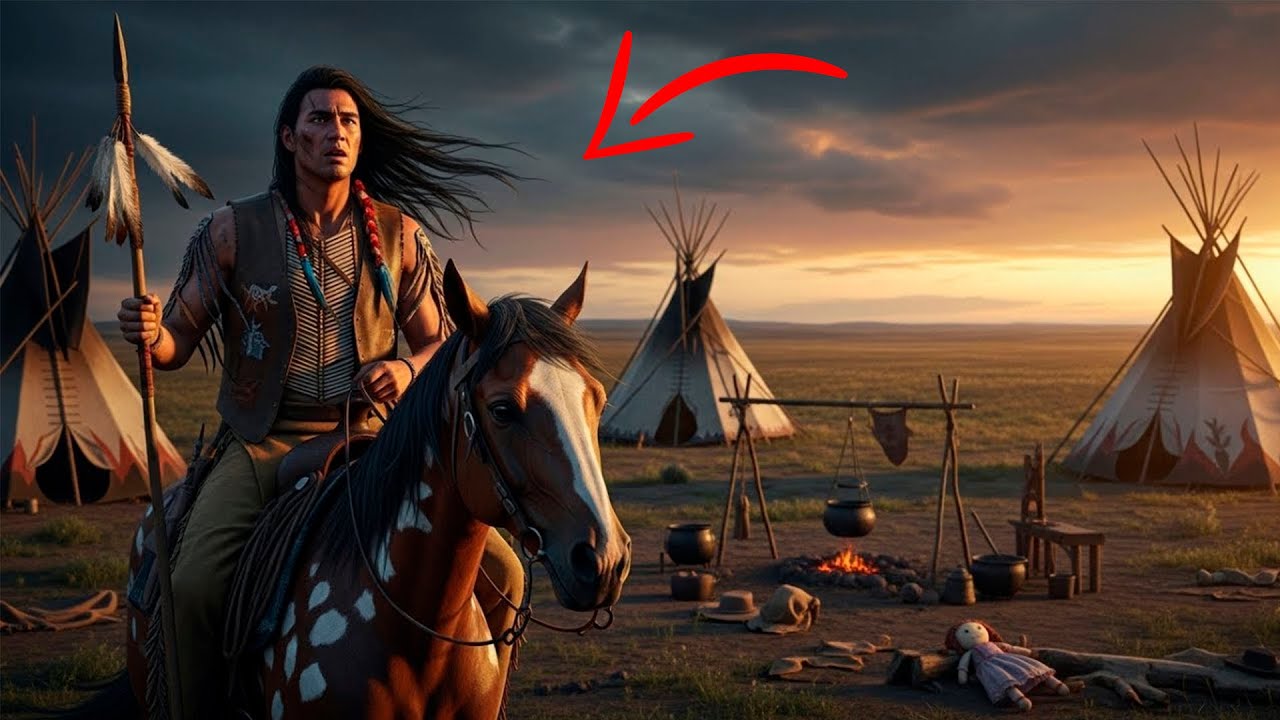 Le Chef de Guerre Comanche arrive à son camp    et n'en croit pas ses yeux  tout le monde a DISPARU